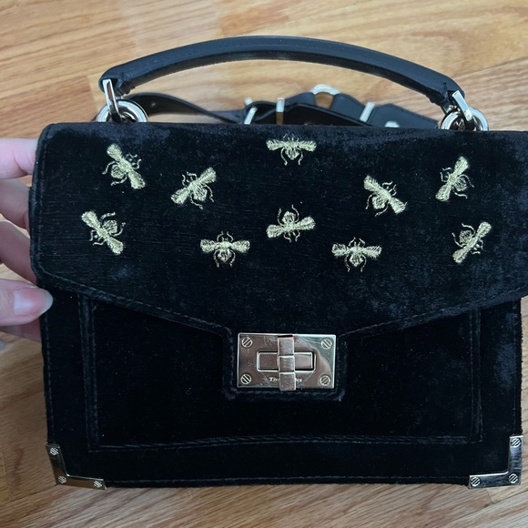 The Kooples Mini Emily Bag in Embroidered Velvet - Picture 5 of 8